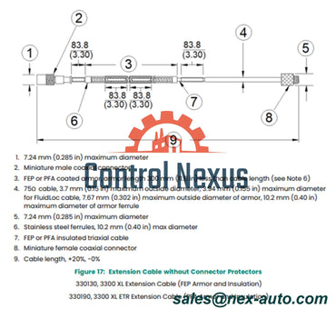 Kabel Ekstensi 3300 XL 330130-040-12-CN | Bently Nevada