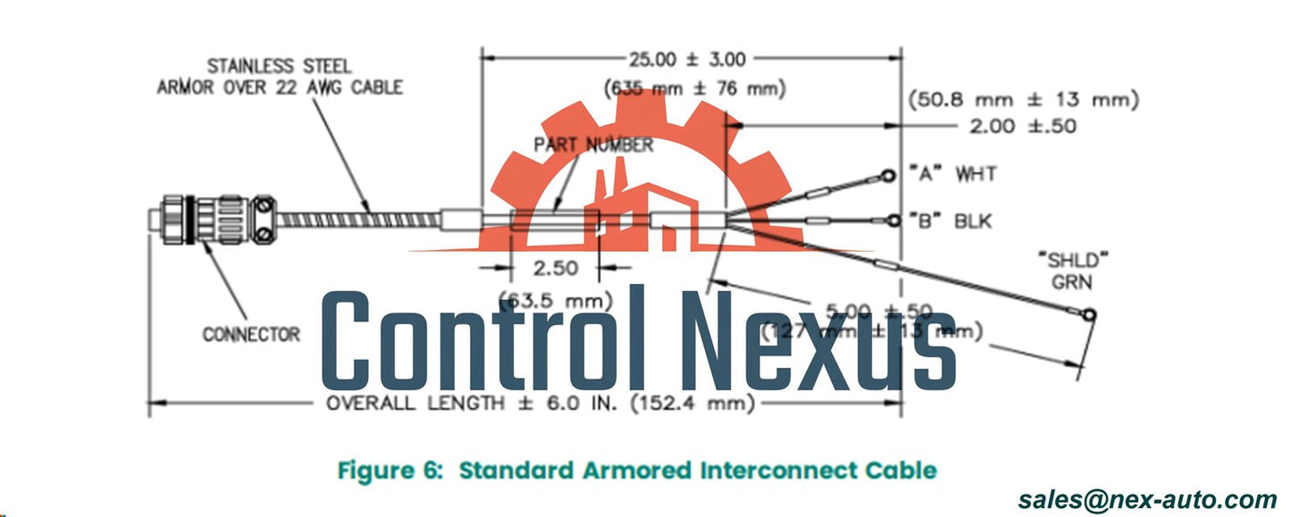 84661-75 - Velomitor Interconnect Cable - Bently Nevada