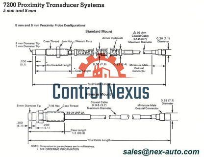 Proximity Probe Bently Nevada 21505-00-60-10-02