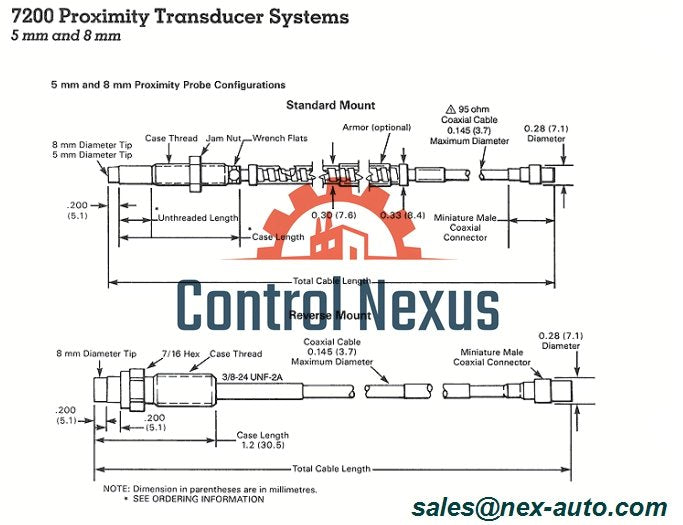 Bently Nevada 21505-000-040-10-02 - Probe Kedekatan