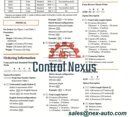 Standard Mount Probe | Bently Nevada 21505-00-72-10-02